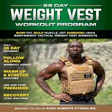 28 day weight vest workout program