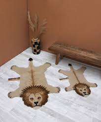 moody lion rug small doing goods