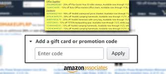 affiliate links to amazon promo codes