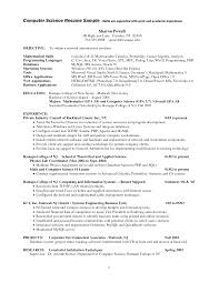 Computer Science Internship Resume Free PDF