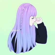 So i take a different direction. More Vibrant Colors This Time I M Loving This Simple Type Of Coloring It S So Easy And I M Lazy Af Art Artist M Purple Art Anime Purple Hair Anime Art Girl
