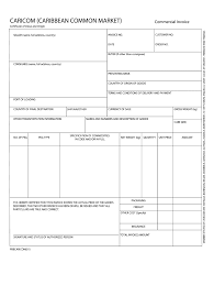 Caricom Invoice Template Fill Online Printable Fillable