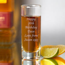 personalised shot glass for birthday