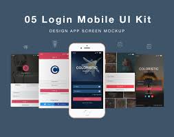 mobile sign up app ui design psd