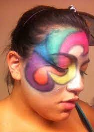 crazy colorful random face makeup a