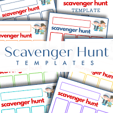 You can use photos or clip art or even draw images. Scavenger Hunt Template Organized 31