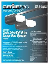 chain drive belt drive garage door operator