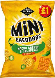 Mini Cheddars Nacho Cheese And Jalapeno Vegetarian gambar png