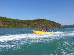 The mega water sports jetski tour takes out on the waters and around. Airasia Activities Banana Boat Ride In Langkawi