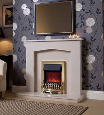 Melrose Micro Marble Fireplace Package