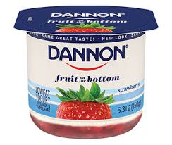 dannon fruit on the bottom yogurt