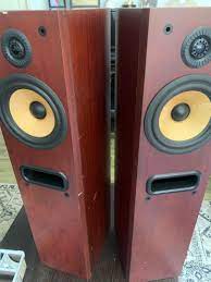 b w p4 floor standing speakers audio