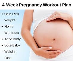 pregnancy workout 4 week plan