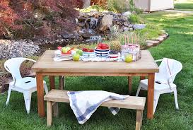 Diy Kids Outdoor Table Free Plans