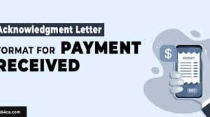 acknowledgment letter format for