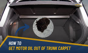 motor oil out of trunk carpet