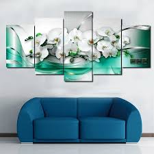 5 Pieces Set Orchid Painting Wall