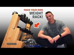 diy dumbbell weight rack with free