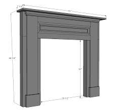 Fake Fireplace Mantle Built From Pine