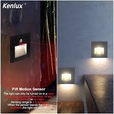 Led Sensor Stair Light Recessed Step Lights 3w Square Round Outdoor Indoor Waterproof Fashion Wall Corner Lamp Night Lamp Outdoor Wall Lamps Aliexpress