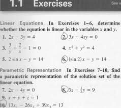Equation Is Linear In The Variables