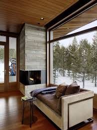 contemporary master bedroom fireplace