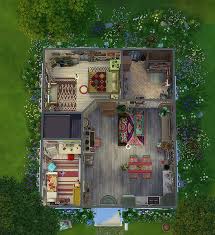 Ts4 Small Family House Flower Note