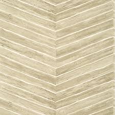 T14572 Wood Herringbone Wallpaper Taupe