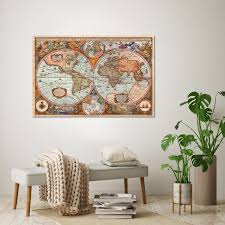 Poster Historical Antique World Map
