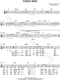 Nevertheless, some will probably be more frequent in the repertoire. Billy Joel Piano Man Sheet Music Leadsheet In C Major Transposable Download Print Sku Mn0114011