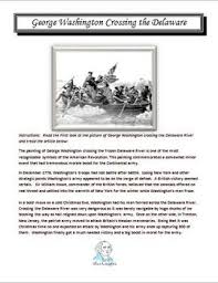 But its artistic depiction, a staple in classrooms across the country, does not tell the whole story about what actually happened that cold day in december. George Washington Crossing The Delaware Lesson With Worksheet By Teach N Learn