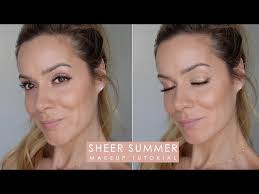 sheer summer makeup tutorial shonagh