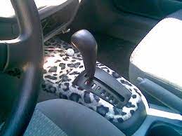 Leopard Print Interior In My Old Car