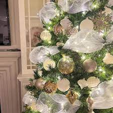 christmas mesh fabric decorative wreath