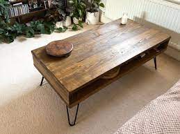 Coffee Table With Storage Rustic Coffee