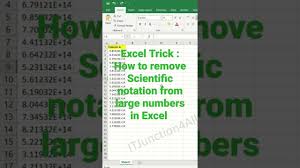 how to remove scientific notation from