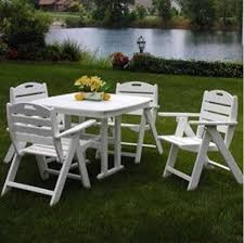 Dining Set Recycled Plastic Low Back