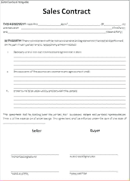 Simple Contract Template Sales Agreement Doc 6 7 Naveshop Co