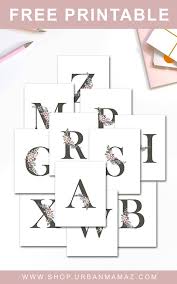 Free Printable Letters Wall Decor