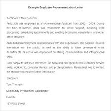 Recommendation Letter Template For A Friend Job Reference Nz