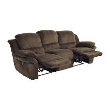 bob s furniture brown reclining couch