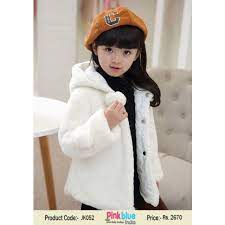 gorgeous white baby girl winter coat