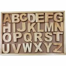 Wooden Alphabets Uppercase Solid