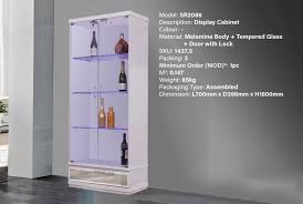 Sr2086 Tempered Glass Display Cabinet