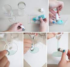 Diy Frost Painted Glassware