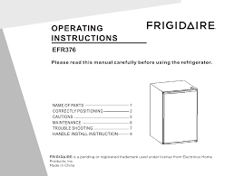 We have the following frigidaire fcrs201 manuals available for free pdf download. Frigidaire Efr376 Black 3 2 Cu Ft Retro Mini Fridge In Black Use And Care Manual Manualzz