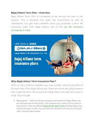 Below, you will find three types of claim procedures offered by bajaj allianz. Bajaj Allianz Term Plan Life Insurance Insurance