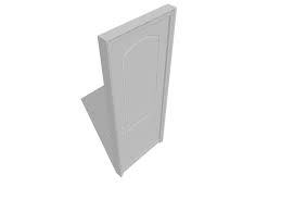 2 panel arch top solid core primed mdf