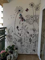 Balcony Mural Peinture Murale Dessin