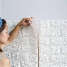 pe foam stickers 3d wall brick pattern